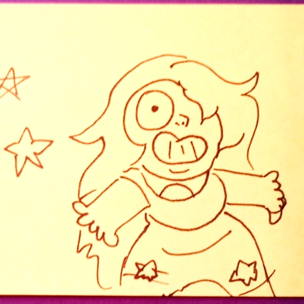 SU "Silly-Thyst" Amethyst Drawing - Jeff Liu
